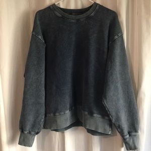 TNA denim looking oversized crewneck!